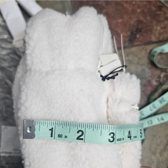 PINK Victorias Secret White Shell SHERPA CROSSBODY BAG MINI CONVERTIBLE BACKPACK - Picture 16 of 16